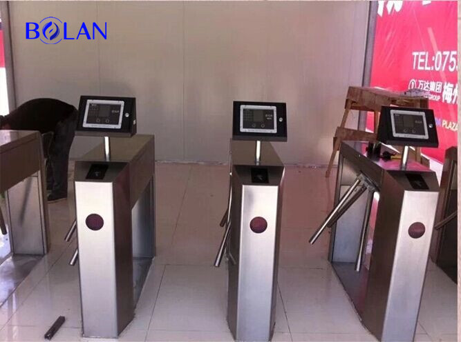 Temperature face recognition tripod turnstile gate